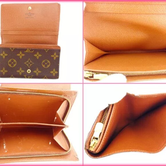 Louis Vuitton Wallet Purse Monogram Brown Woman Authentic Used - Picture 4 of 5